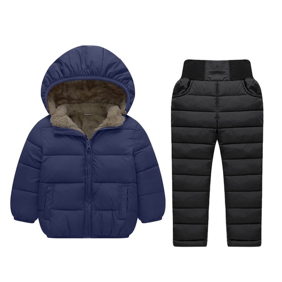 YunPes Boys Two Piece Winter Boys' Coats Warm and Cold Proof Girl Winter Clothes Size 3