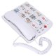 thumbnail image 1 of Fasttelefon med stora knappar, fast telefon med sladd för skrivbord med snabbval, hemtelefon för seniorer, 1 of 5