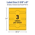 thumbnail image 6 of Avery Printable Wraparound Labels, Bright Yellow, 2-3/8" x 8", 30ct, 6 of 11