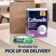Cottonelle Ultra Soft Toilet Paper, Strong Toilet Tissue, 24 Mega Rolls