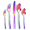 Rainbow, variant on Wzcpcv 20 Piece Rainbow Stainless Steel Flatware Set For 4, Rainbow Silverware Sets Kitchen Utensil Set Forks And Spoons Silverware Set Apartment Essentials