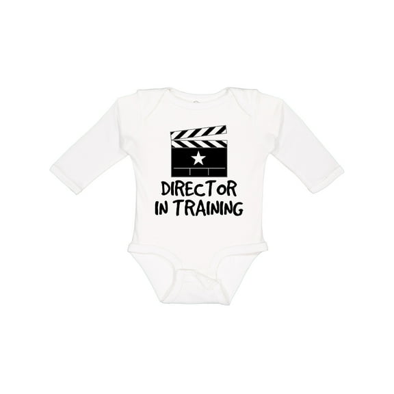Inktastic Director in Training Boys or Girls Long Sleeve Baby Bodysuit
