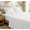 White, variant on Aquzin Full Size Sheet Set, 3 Piece Bed Sheets, Soft and Breathable Microfiber, Includes 1 Fitted Sheet, 1 Flat Sheet and 1 Pillowcases,Gray