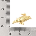 thumbnail image 3 of 10pcs Rack Plating Brass Pendants Cadmium Free & Lead Free Long-Lasting Plated Bird Real 18K golden Plated 12x20.5x6mm Hole: 5mm, 3 of 3