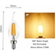 thumbnail image 2 of Piezas E14 6W Bombillas de Filamento LED Regulables (Equivalente a Lámpara Halógena de 60W) 600LM Blanco Cálido 2700K Bombilla de Vela Retro C35 Lámpara de Ahorro de Energía [Clase de eficiencia energ, 2 of 5