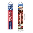 thumbnail image 3 of USA 250th Anniversary Patriotic Banners – Large Nylon American Flag Decorations with Grommets & Hanging Strap, Waterproof Outdoor/Indoor Decor for Porch, Yard, Balcony, 3 of 5