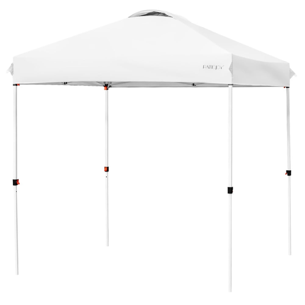 Aimee Lii 6.6 x 6.6 Feet Outdoor Pop Up Camping Canopy Tent with Roller Bag, Backyard Canopy Gazebo, White Aimee Lii 6.6 x 6.6 Feet Outdoor Pop Up Camping Canopy Tent with Roller Bag, Backyard Canopy Gazebo, White