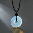 thumbnail image 3 of Handmade Braided Necklace with Natural Stone Peace Buckle - Adjustable and Stylish, 3 of 5