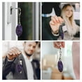 thumbnail image 7 of Naloa Lilac Print Round Keychain Keychain Key Ring, Key Tag, Key Chain Bulk for Gift Accessories (Round), 7 of 7