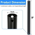 thumbnail image 2 of Ventilador de techo Downrod Sibosen, 8 pulgadas, color negro mate, hierro, 2 of 7