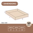 thumbnail image 5 of 15 x 12 x 1 3/4" Kraft Corrugated Trays 50 Trays, ECT-32, 5 of 5
