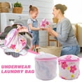 thumbnail image 5 of EZLIFE Zip Wash Laundry Bag Net Mesh Sock Bra Washing Machine Basket Lingerie Underwear O0G3, 5 of 5