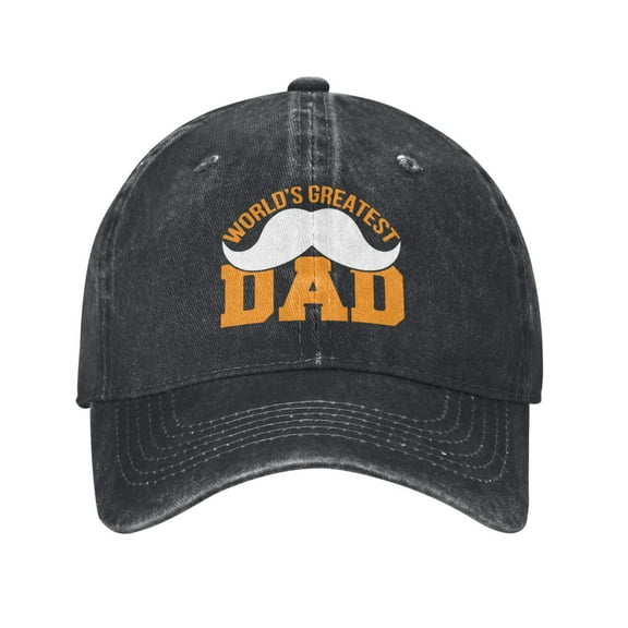 Worlds Greatest Dad Adult Adjustable Classic Washed Casquette Cap Hat Baseball Cap For Man For Woman