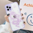 thumbnail image 2 of Compatible with iPhone 12 Pro Case Fashion Cool Dragon Animal 3D Pattern Design Frosted PC Back Soft TPU Bumper Shockproof Protective Case Cover for iPhone 12 Pro 6.1 inch, Purple, 2 of 14