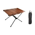 thumbnail image 3 of Folding Camping Table Outdoor Table with Hole for Hanging with Storage Bag Beach Table Camping Desk for Travel Garden BBQ Patio Yard Orange Red, 3 of 8