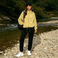 thumbnail image 6 of Oversized Rain Jackets for Women Waterproof Long Sleeve Hiking Fall Winter Jacket, 6 of 9