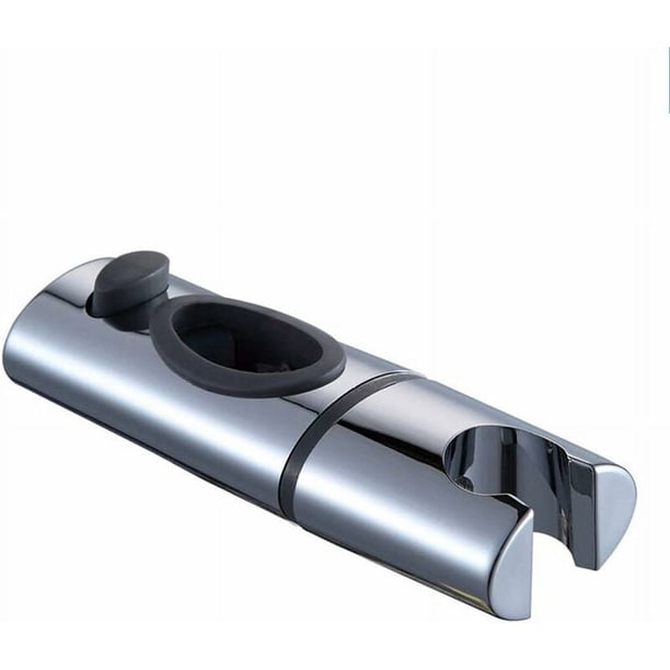 Soporte para cabezal de ducha ajustable ovalado, fijación firme para ducha de mano con plástico de grado de ingeniería, superficie cromada para reemplazo de baño y accesorios de ducha