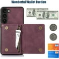 thumbnail image 2 of for Samsung Galaxy S23 Crossbody Wallet Case for Women, Bling Glitter PU Leather Phone Case with RFID Blocking Card Holder Cover for Samsung Galaxy S23 SZ Red, 2 of 18