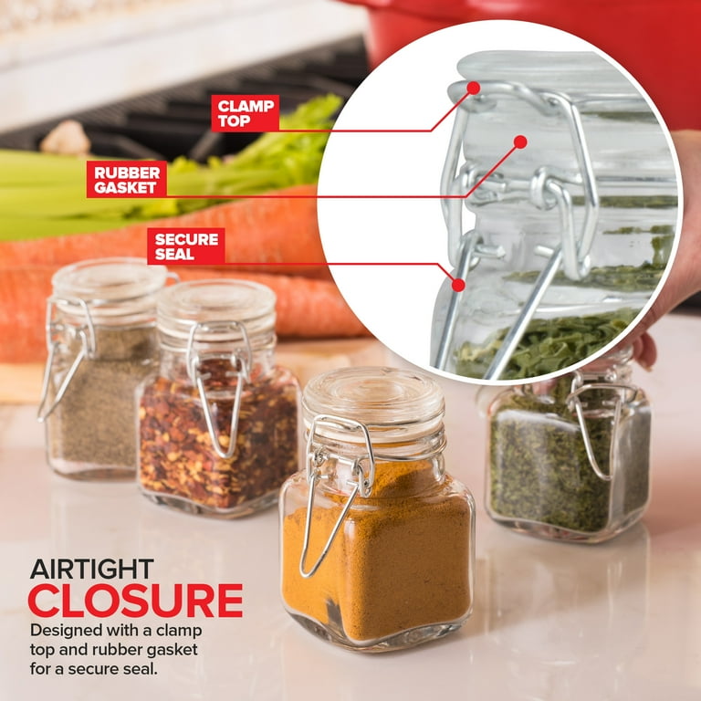 3 oz best sale glass spice jars