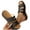 Black, variant on Women's Orthopedic Platform Sandals Comfortable Slip-On Open Toe Wedge Slides for Summer Walking, Casual Arch Support Shoes with Cushioned Sole
