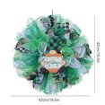 thumbnail image 3 of SHENGXINY St.Patricks Day Wreath For Front Door Clearance Irish Festival Garlands Door Decorations Saint Patrick's Day Ribbons Pygmy Garlands Pendant Props Green, 3 of 9