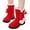 Red, variant on Up to 65% off SEMPAI Children's Snow Boots Girls Boots Winter Thick Warm Princess Short Boots Medium and Large Children Girls Cotton Shoes Clearance
