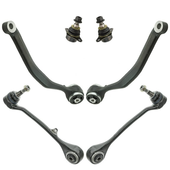 TRQ Front Lower Forward Rearward Control Arm Ball Joint Suspension Kit Set 6pc PSA63663