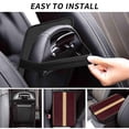 thumbnail image 6 of Car Handrails Box Pad 12.6 X 7.5 In Waterproof Non-Slip Wear-Resisting Durable Breathable Strong Tensile And Tensile Stretch Maroon Stripe_3, 6 of 7