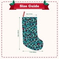 thumbnail image 3 of Salouo Leopard 1 Print Christmas Decorations Stockings 1 Pack 18'' Xmas Stockings Holiday Stocking Personalized Farmhouse Decor for Home Family Party Tree, 3 of 7