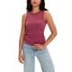 thumbnail image 1 of Camisetas sin mangas de cuello redondo acanaladas para mujer ATHLECHIC XL Burdeos, 1 of 5