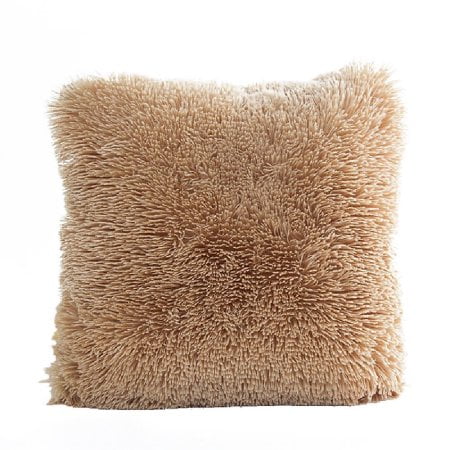 Wendana Faux Fur Decorative Throw Pillow Cover Light Brown Wendana Faux Fur Decorative Throw