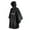 Black, variant on Pincandy Ponchos for Women Men Hooded Rain Poncho for Adult Waterproof Lightweight Unisex Raincoat for Hiking Camping Emergency