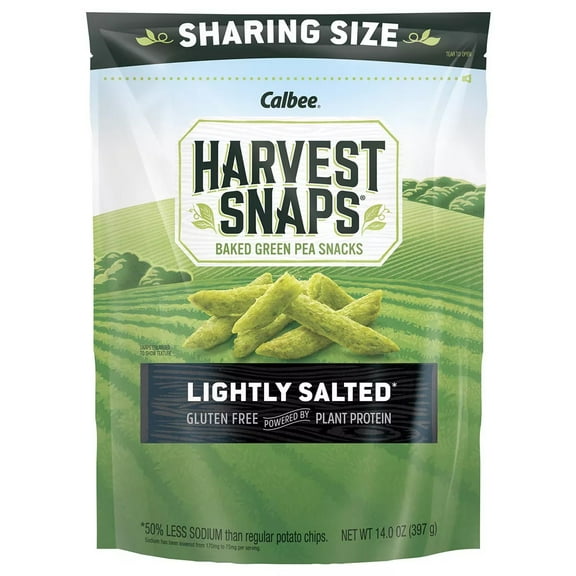 Harvest Snaps Lightly Salted Green Pea Crisps, 14 oz.