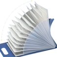 thumbnail image 5 of A4 Vertical Expanding File Folder with Handle 13 Pocket Accordion Document Organizer for Papers Exam Sheets and Filing, 5 of 5
