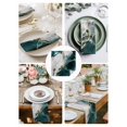 thumbnail image 3 of Marble Turquoise Cloth Napkins Set of 4 Reusable Dinner Napkins, Abstract Gold White Brick Stone Motif Cocktail Napkin Washable Table Napkins for Wedding/Holiday Party/Baby Shower 20"x20", 3 of 7