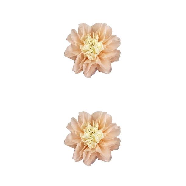 Flores de papel Inteprter Decoraciones florales para la pared Melocotón 30cm 2Conjunto