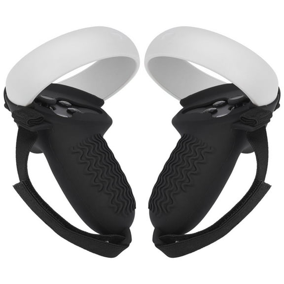 1 Pair for Oculus Quest 2 Accessories VR Controller Strap Grip Cover for Oculus Quest 2 Adjustable Comfortable Handle Soft Silicone