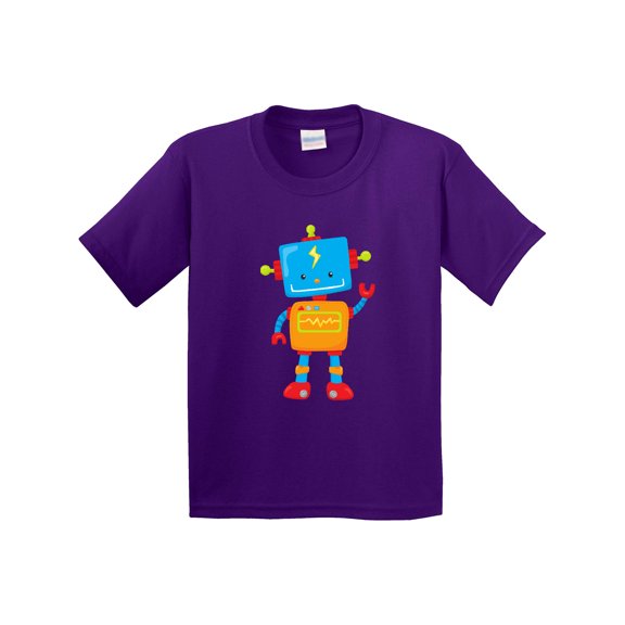 Inktastic Cute Robot, Colorful Robot, Funny Robot, Robotics Youth T-Shirt