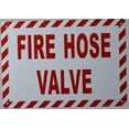 thumbnail image 2 of FIRE Hose Valve Sign (White, Reflective !!, Aluminium, Size 7X10) (ref-2201), 2 of 3