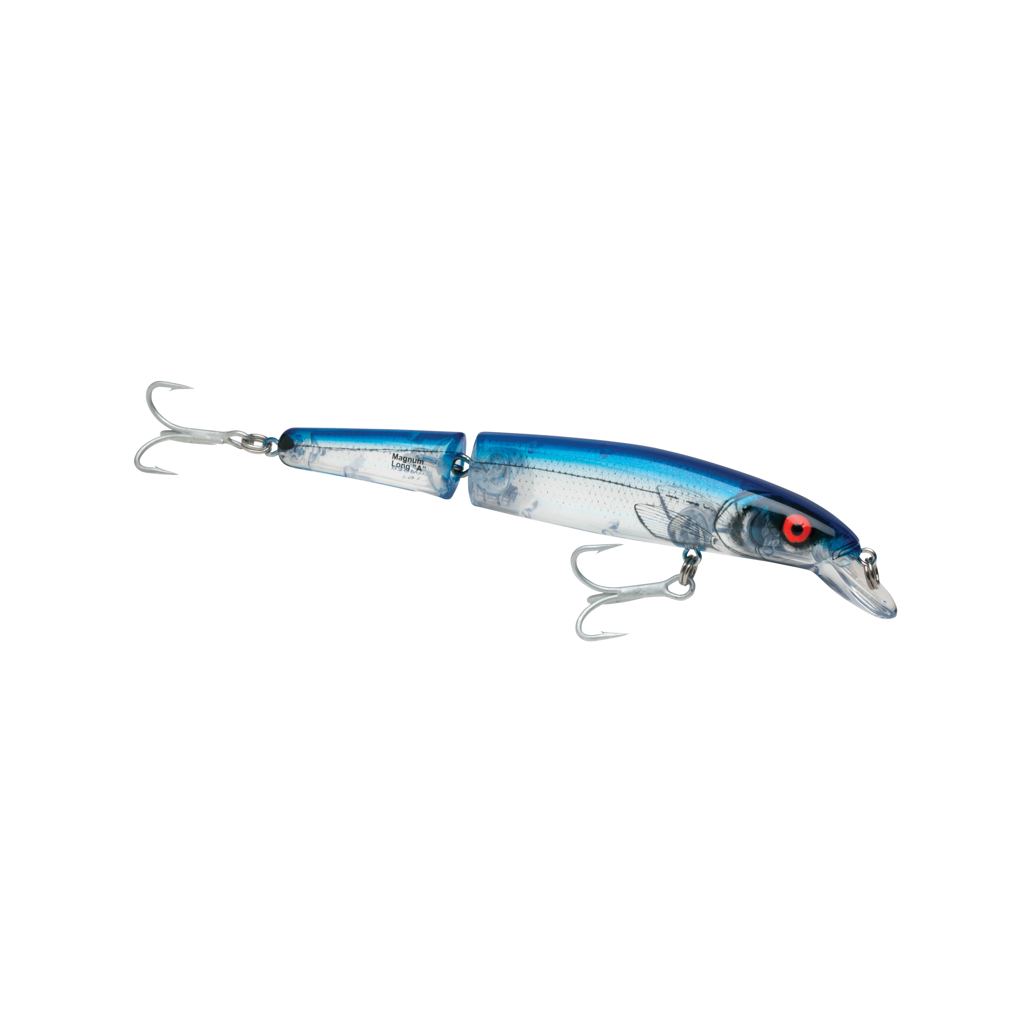 Bomber Magnum Jointed Long A Crankbait 7" Silver Flash Blue Back 1 7/8 oz.
