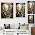 thumbnail image 4 of Designart "A Bizarre Castle Amidst Mystic Desires" Surrealism Floater Framed Wall Art Living Room, 4 of 5