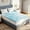 Blue and White, variant on Beddle 3 Inch Twin Size Cooling Gel Memory Foam Mattress Topper, Body Support & Pressure Relief, CertiPUR-US Certified