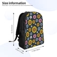 thumbnail image 4 of Fotbe Colorful Sunflowers Travel Laptop Backpack, Business Slim Sturdy Laptops Backpack, Water Resistant College School Computer Bag Gift for Men & Women Fits 15.6 Inch Notebook, 4 of 8