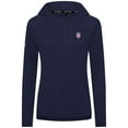 thumbnail image 2 of Women's Levelwear Navy USWNT Raven Quarter-Zip Pullover Hoodie, 2 of 3