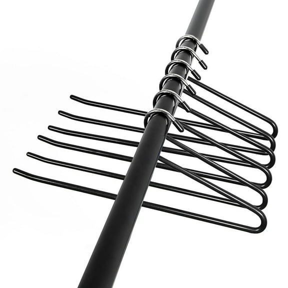12pcs Trousers Jean Hangers Heavy Duty Open Ended Pant Hangers Organizers Closet Storage Organizer (Black)