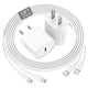 thumbnail image 1 of Cargador Deloni para iPhone, 20 W, USB C, carga rápida, 3 m, blanco, paquete de 2, 1 of 9