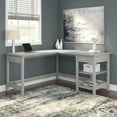 thumbnail image 4 of Bush Furniture Broadview 60W L Shaped Computer Desk with Storage in Modern Gray, 4 of 5