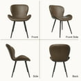 thumbnail image 6 of Hawsaiy Faux Leather Dining Chairs Set of 2 with Widened Backrest & Seat,Dark Brown, 6 of 10