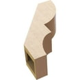 thumbnail image 6 of Ekena Millwork 5"W x 12"D x 16"H Ridgewood Rough Cedar Woodgrain TimberThane Knee Brace, Primed, 6 of 6