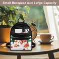 thumbnail image 5 of Eheartsgir Christmas Snowman Small Backpack, Adjustable Polyester Mini Backpack for Travel Shopping, Zipper Closure Travel Backpack Purse, 5 of 8